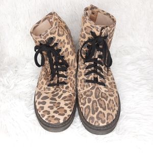 Steve Madden Leopard Leather Boots